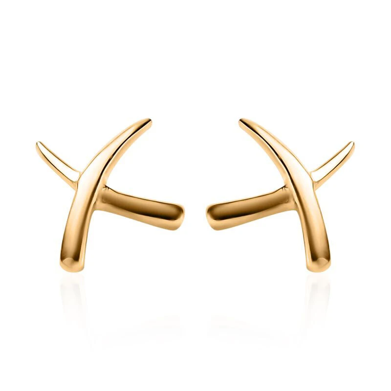 Rachel Galley Kollektion - Molto Kiss Ohrstecker, 925 Silber Gelbgold Vermeil, Ca. 0,65g 3 Rachel Galley Kollektion - Molto Kiss Ohrstecker, 925 Silber Gelbgold Vermeil, Ca. 0,65g