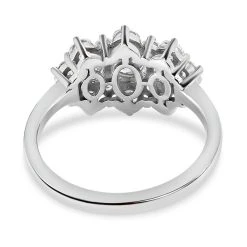 LUSTRO STELLA Hergestellt Mit Feinster ZIRKONIA Ring 925 Silber Platiniert (Größe 16.00) Ca. 2,22 Ct -Schmuck Shoplc 3792544 4