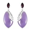 Lila Jade Und Rhodolith Granat Ohrringe 925 Silber Rhodiniert Ca. 27,00 Ct 2 Lila Jade Und Rhodolith Granat Ohrringe 925 Silber Rhodiniert Ca. 27,00 Ct -Schmuck Shoplc 3830005