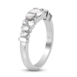 LUSTRO STELLA Hergestellt Mit Feinster ZIRKONIA Ring 925 Silber Platiniert (Größe 16.00) Ca. 2,16 Ct -Schmuck Shoplc 3858901 4