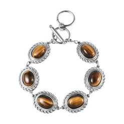 Gelbes Tigerauge-Armband, Ca. 20 Cm, Ca. 19.30 Ct