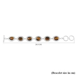 Gelbes Tigerauge-Armband, Ca. 20 Cm, Ca. 19.30 Ct -Schmuck Shoplc 3865009 6