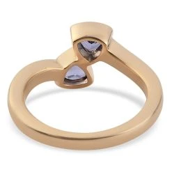 Tansanit Bypass Ring 925 Silber Vergoldet (Größe 16.00) Ca. 0,69 Ct -Schmuck Shoplc 3873507 5