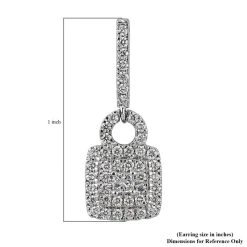 RHAPSODY - Diamant-Ohrringe, VS E-F, 950 Platin Ca. 1.00 Ct -Schmuck Shoplc 3874247 3