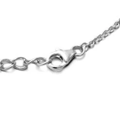 Lucy Q Afrikanische Rubin Halskette, Ca. 50 Cm, (Fissure Gefüllt), 925 Silber Rhodiniert Ca. 2.56 Ct -Schmuck Shoplc 3879326 3