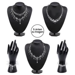 Lucy Q Halskette, Ca. 50 Cm, 925 Silber Rhodiniert Ca. 23,81g -Schmuck Shoplc 3883823 3