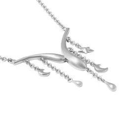 Lucy Q Halskette, Ca. 50 Cm, 925 Silber Rhodiniert Ca. 8,80g -Schmuck Shoplc 3884056 2