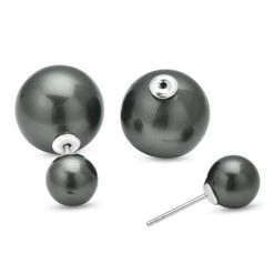 Tahitische Muschelkernperlen Ohrringe, 925 Silber Rhodiniert Ca. 47.50 Ct 10 Tahitische Muschelkernperlen Ohrringe, 925 Silber Rhodiniert Ca. 47.50 Ct -Schmuck Shoplc 3885773 3