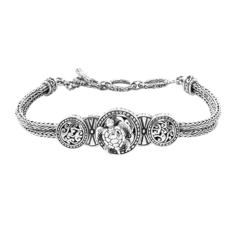 Royal Bali Kollektion - Schildkröten Armband Ca. 19 Cm 925 Silber Ca. 20,50g 3 Royal Bali Kollektion - Schildkröten Armband Ca. 19 Cm 925 Silber Ca. 20,50g