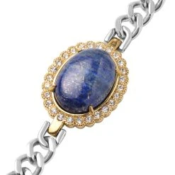 Lapislazuli Und Kristall Armband Ca. 19 Cm Edelstahl Bicolor Ca. 41,20 Ct 7 Lapislazuli Und Kristall Armband Ca. 19 Cm Edelstahl Bicolor Ca. 41,20 Ct -Schmuck Shoplc 6293983 2