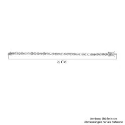 Handgearbeitetes Polki Diamant-Armband, Ca. 19 Cm, 925 Silber Platiniert Ca. 2,00 Ct -Schmuck Shoplc 6297596 4