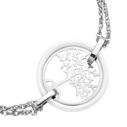 Weißes Keramik Armband, 18 Cm, Edelstahl -Schmuck Shoplc 6343652 2