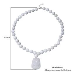 Weiße Jade Halskette 45 Cm 925 Silber Rhodiniert Ca. 413,50 Ct 11 Weiße Jade Halskette 45 Cm 925 Silber Rhodiniert Ca. 413,50 Ct -Schmuck Shoplc 6343969 4