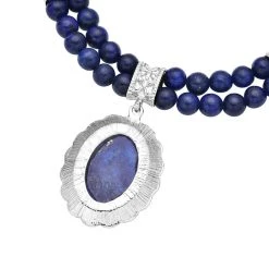 Lapislazuli-Halskette, Ca. 45 Cm, Ca. 127.50 Ct -Schmuck Shoplc 6921702 3