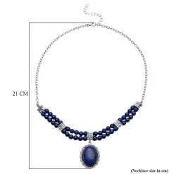 Lapislazuli-Halskette, Ca. 45 Cm, Ca. 127.50 Ct -Schmuck Shoplc 6921702 4