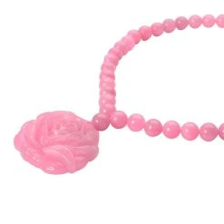 Rosa Jade-Halskette, Ca. 45 Cm, 925 Silber Rhodiniert Ca. 605.00 Ct 10 Rosa Jade-Halskette, Ca. 45 Cm, 925 Silber Rhodiniert Ca. 605.00 Ct -Schmuck Shoplc 7015882 2