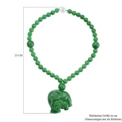 Grüne Jade Halskette, Ca. 45 Cm, 925 Silber Rhodiniert Ca. 770,00 Ct -Schmuck Shoplc 7015885 6