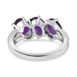Afrikanischer Amethyst-Ring, (Größe 16.00) Edelstahl, Ca. 2,16 Ct -Schmuck Shoplc 7017355 5