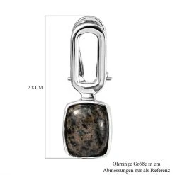 Natürliche Yooperlith-Ohrringe, 925 Silber Platiniert Ca. 5,80 Ct -Schmuck Shoplc 7018326 5