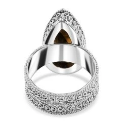 Royal Bali - Labradorit-Ring, 925 Silber Schwarz Oxidiert (Größe 18.00) Ca. 15.10 Ct -Schmuck Shoplc 7018387 4