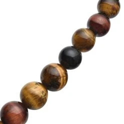 Mehrfarbige Tigerauge-Halskette, Ca. 50 Cm, 925 Silber Rhodiniert Ca. 706,00 Ct 10 Mehrfarbige Tigerauge-Halskette, Ca. 50 Cm, 925 Silber Rhodiniert Ca. 706,00 Ct -Schmuck Shoplc 7022671 3