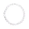 Süßwasserzucht Münz-Perlen Halskette, (14-16 Mm) Ca. 50 Cm, 925 Silber Rhodiniert -Schmuck Shoplc 7022762