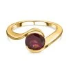 Rhodolith Granat-Ring, 925 Silber Vergoldet (Größe 16.00) Ca. 1,53 Ct -Schmuck Shoplc 7025215
