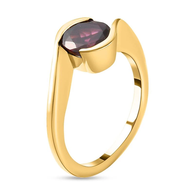 Rhodolith Granat-Ring, 925 Silber Vergoldet (Größe 16.00) Ca. 1,53 Ct 7 Rhodolith Granat-Ring, 925 Silber Vergoldet (Größe 16.00) Ca. 1,53 Ct – Bild 5