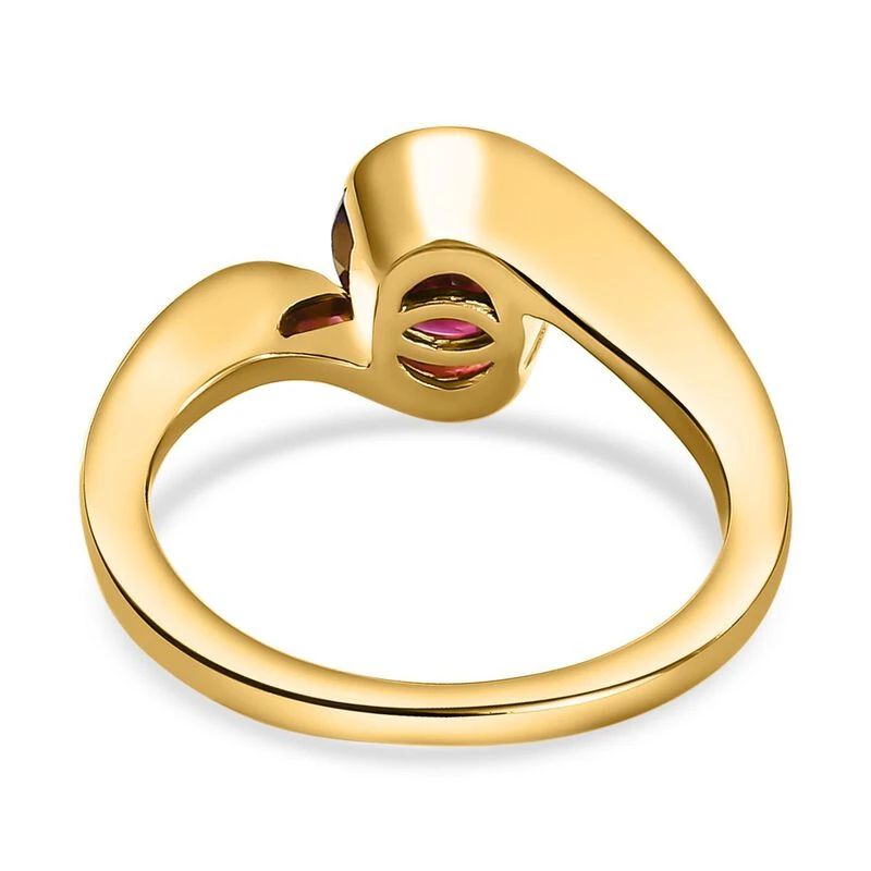 Rhodolith Granat-Ring, 925 Silber Vergoldet (Größe 16.00) Ca. 1,53 Ct 8 Rhodolith Granat-Ring, 925 Silber Vergoldet (Größe 16.00) Ca. 1,53 Ct – Bild 6