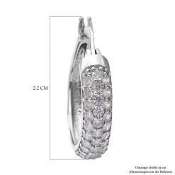 Lustro Stella - Weiße Zirkonia-Ohrringe, 925 Silber Rhodiniert Ca. 1.00 Ct -Schmuck Shoplc 7025394 3