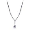 Tansanit Collier, Ca. 45 Cm, 925 Silber Platiniert Ca. 2.67 Ct -Schmuck Shoplc 7025777