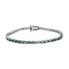 Grünes Kyanit Armband, Ca. 20 Cm, 925 Silber Platiniert Ca. 12,65 Ct -Schmuck Shoplc 7025854