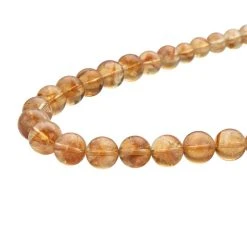 Citrin Halskette, (8-12mm), Ca. 50 Cm, 925 Silber Rhodiniert Ca. 319.00 Ct -Schmuck Shoplc 7027842 2