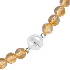 Citrin Halskette, (8-12mm), Ca. 50 Cm, 925 Silber Rhodiniert Ca. 319.00 Ct -Schmuck Shoplc 7027842 4