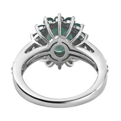 Grandidierit Und Weißer Zirkon-Ring, 925 Silber Platiniert (Größe 16.00) Ca. 2.97 Ct -Schmuck Shoplc 7044403 5