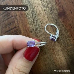 Afrikanische Amethyst-Ohrringe, 925 Silber, Ca. 1.46 Ct -Schmuck Shoplc 7044566 7