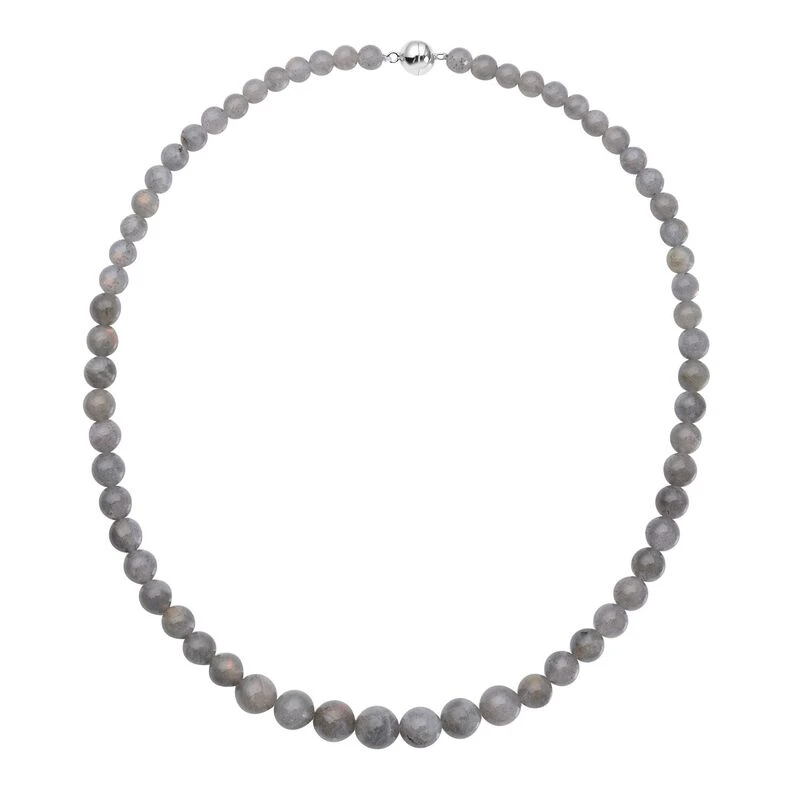 Labradorit Halskette, (7-12mm), Ca. 50 Cm, 925 Silber Rhodiniert Ca. 269.00 Ct 3 Labradorit Halskette, (7-12mm), Ca. 50 Cm, 925 Silber Rhodiniert Ca. 269.00 Ct