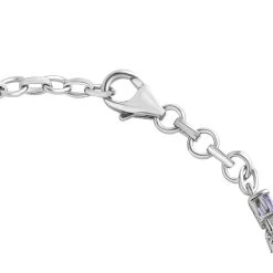 Tansanit-Armband, Ca. 19 Cm, 925 Silber Platiniert Ca. 5.42 Ct -Schmuck Shoplc 7072832 3
