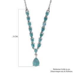 Grandidierit-Halskette, Ca. 45 Cm, 925 Silber Platiniert Ca. 3.39 Ct -Schmuck Shoplc 7072878 5