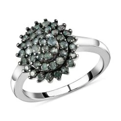 Alexandrit-Ring, 925 Silber Platiniert (Größe 20.00) Ca. 0.81 Ct -Schmuck Shoplc 7078660 3