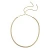 Spiga-Halskette, Goldfarben, Ca. 45 Cm, Reiner Edelstahl Ca. 22,48g -Schmuck Shoplc 7078912