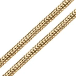 Spiga-Halskette, Goldfarben, Ca. 45 Cm, Reiner Edelstahl Ca. 22,48g -Schmuck Shoplc 7078912 2