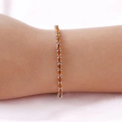 Mandarinen-Kyanit Armband Ca. 19 Cm 925 Silber Platiniert Ca. 11,34 Ct 9 Mandarinen-Kyanit Armband Ca. 19 Cm 925 Silber Platiniert Ca. 11,34 Ct -Schmuck Shoplc 7080954 2