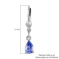 Tansanit Ohrringe, 925 Silber Platiniert Ca. 1.08 Ct 14 Tansanit Ohrringe, 925 Silber Platiniert Ca. 1.08 Ct -Schmuck Shoplc 7083237 5
