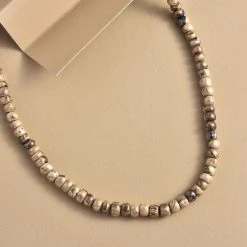 Natürliche Schalenblende Halskette, Ca. 45 Cm, 925 Silber Rhodiniert Ca. 110,00 Ct -Schmuck Shoplc 7083722 2