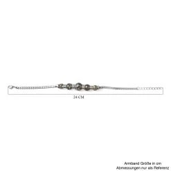 Armband, Künstlicher Opal, 19 Cm, Edelstahl In Tiefgrüner Magischer Farbe, Ca. 21,60 Ct -Schmuck Shoplc 7084600 5