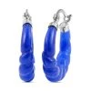 Blaue Jade Ohrringe 925 Silber Rhodiniert Ca. 18.50 Ct 1 Blaue Jade Ohrringe 925 Silber Rhodiniert Ca. 18.50 Ct -Schmuck Shoplc 7130802