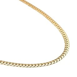 Panzerkette, Ca. 45 Cm, Reiner Edelstahl Goldfarben Ca. 25,50g -Schmuck Shoplc 7132758 2