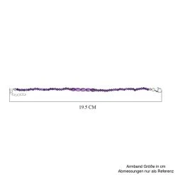 Afrikanisches Amethyst Armband, Ca. 19 Cm, 925 Silber, Ca. 11.72 Ct 11 Afrikanisches Amethyst Armband, Ca. 19 Cm, 925 Silber, Ca. 11.72 Ct -Schmuck Shoplc 7141074 4