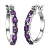 Afrikanische Amethyst Ohrringe, Edelstahl Ca. 4.00 Ct -Schmuck Shoplc 7152290